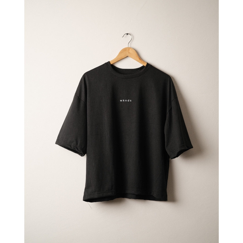 Cropped Logo Tees Typewriter font