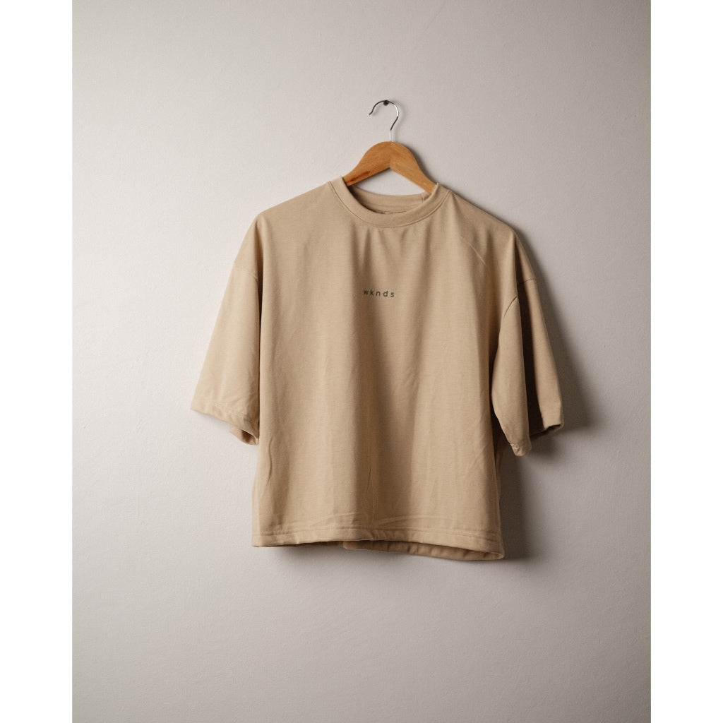 Cropped Logo Tees Typewriter font