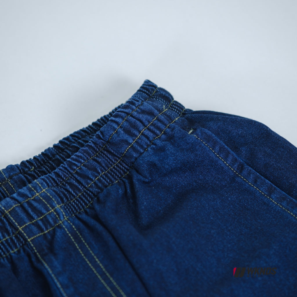 Washed Denim Cargo Jorts