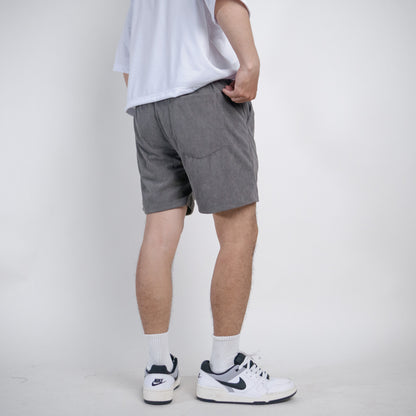 Unisex Corduroy Plain Shorts