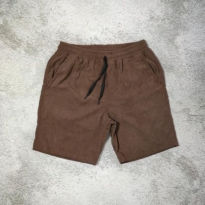 Corduroy Tailored Plain Shorts