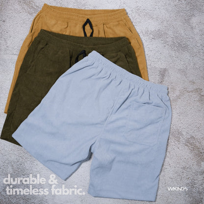 Corduroy Tailored Plain Shorts