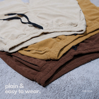 Corduroy Tailored Plain Shorts