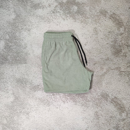Unisex Corduroy Plain Shorts