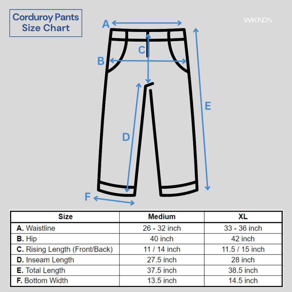 Pants Corduroy Trouser Straight Cut