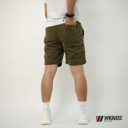Corduroy Tailored Plain Shorts