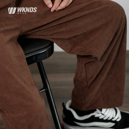Wide Leg Corduroy Trouser