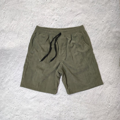 Corduroy Tailored Plain Shorts