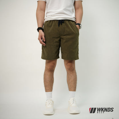 Corduroy Tailored Plain Shorts