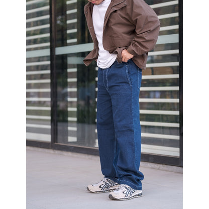 Denim Washed Baggy Cargo / Carpenter Pants