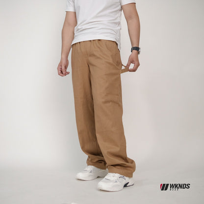 Lightweight Twill Wide-Leg