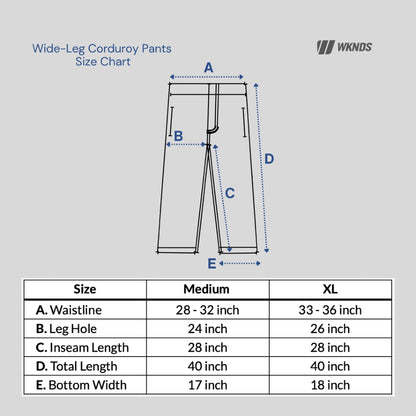 Wide Leg Corduroy Trouser