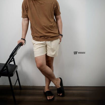 Unisex Corduroy Plain Shorts