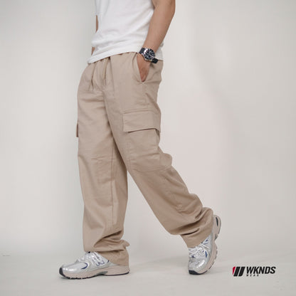 Lightweight Twill Wide-Leg