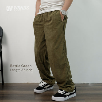 Wide Leg Corduroy Trouser