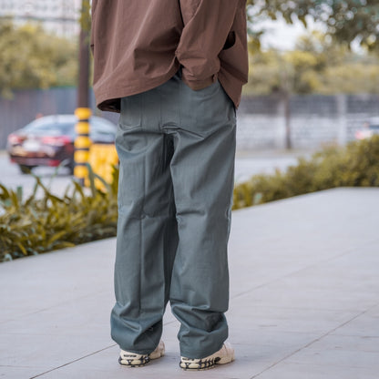 Heavy Twill Carpenter | Cargo | Chino Straight-Cut / Wide-Leg Unisex Utility Trouser Pants