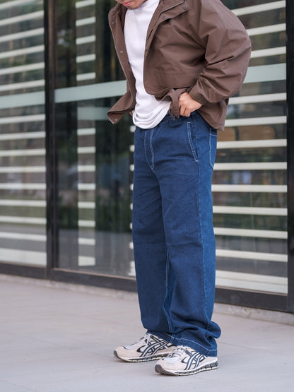 Denim Washed Baggy Cargo / Carpenter Pants