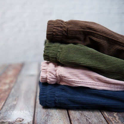 Corduroy Tailored Plain Shorts